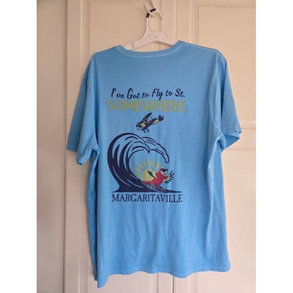 Margaritaville Boat Drinks St Somewhere T-Shirt Tee Mens XL - NEW